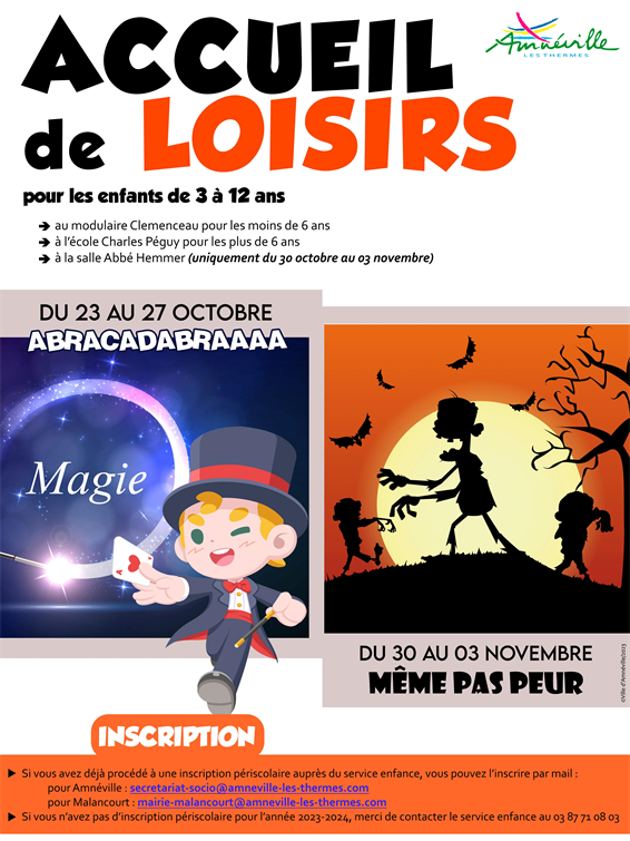 Accueil de loisirs Automne 2023
