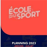 Planning d'activité de l'école du sport