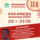 Programme Jeunesse - Vacances d'Automne