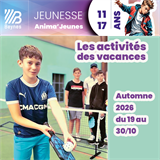 Programme Jeunesse - Vacances d'Automne