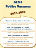 ALSH  petites vacances 2025-2026