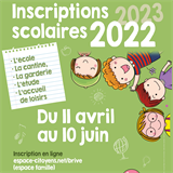  INSCRIPTIONS RENTREE SCOLAIRE 2022/2023