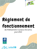 Règlement de fonctionnement des Etablissements d'Accueil de Jeunes Enfants