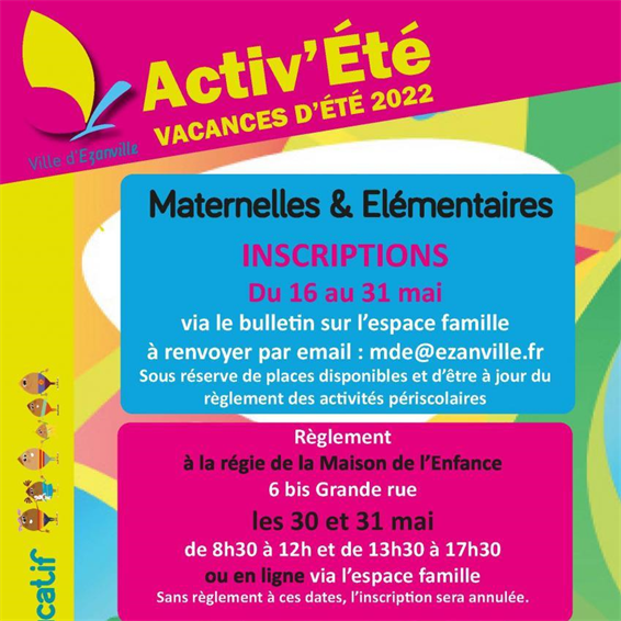 Vacances été 2022 Vacances été 2022