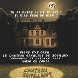 Sortie au château sanglant de JOSSIGNY pour les 12-17 ans Vendredi 27 octobre 2023