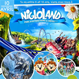 Journée au Parc d'attraction Nigloland le Mercredi 10 avril 2024 