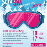 Séjour ski pour les jeunes  du CM2 à la 3ème du 10 au 17 février 2024