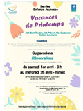 Inscriptions alsh vacances de Printemps 2023