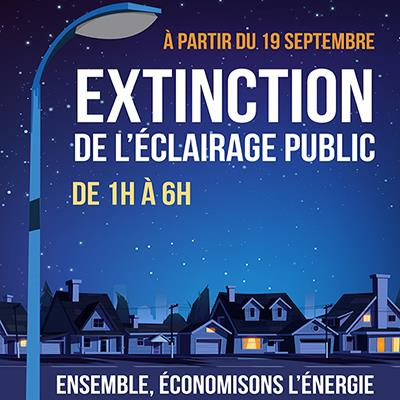 Extinction de l'éclairage public Extinction de l'éclairage public