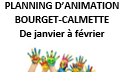 PLANNING D'ANIMATION BOURGET-CALMETTE MATERNELLE