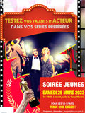 Soirée Jeunes - Samedi 25 mars à 19h30, salle du Vieux Marché