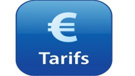 Tarifs au 01 Octobre 2021