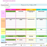 Menus de la restauration collective- Convivio