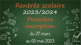 Dossier unique d'inscription Scolaire et Périscolaire 2023/2024