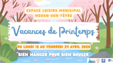 Vacances de printemps 2026