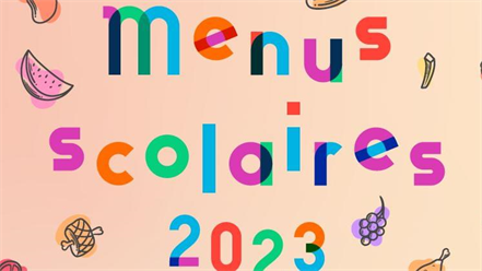 Menus de la restauration scolaire