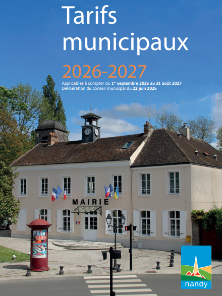 Guide des tarifs municipaux 2026-2027