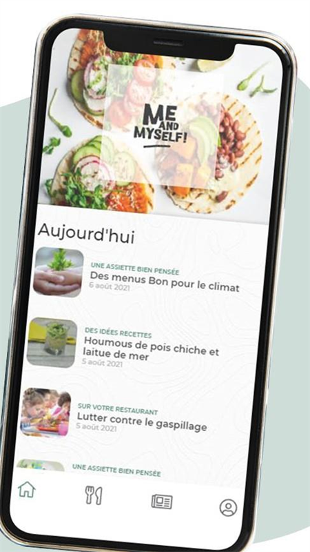 Meandmyself : Nouvelle appli pour le restaurant scolaire