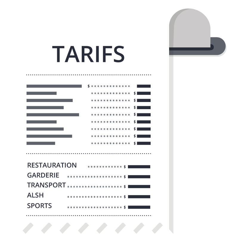 Tarifs périscolaire 2023-2024