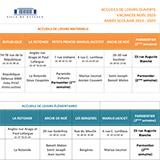 Répartition des accueils de loisirs pour les vacances de Noël 2023