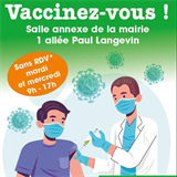 Vaccination ouverte à partir du mardi 25 janvier 2022