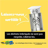 Bac jaune : jetez en vrac et non dans un sac !