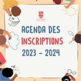 Agenda des inscriptions 2023-2024