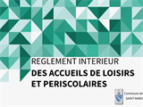 Règlement intérieur des accueils de loisirs et périscolaires
