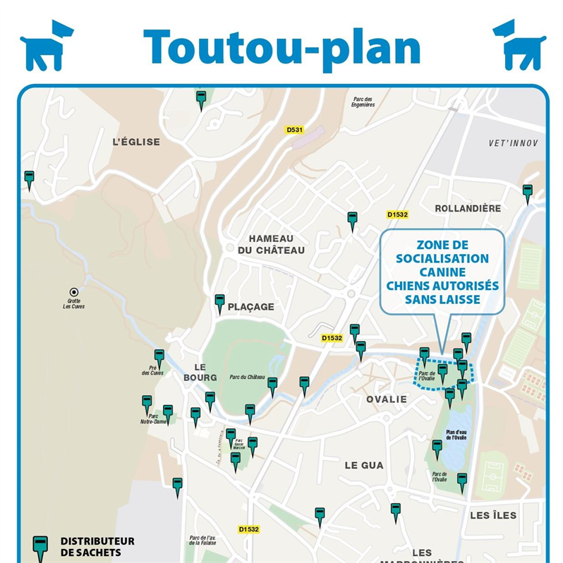 Plan distributeurs de sachets