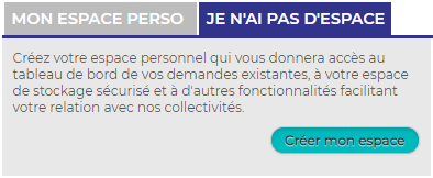 Image : Je n'ai pas d'espace - Mon Espace en Ligne