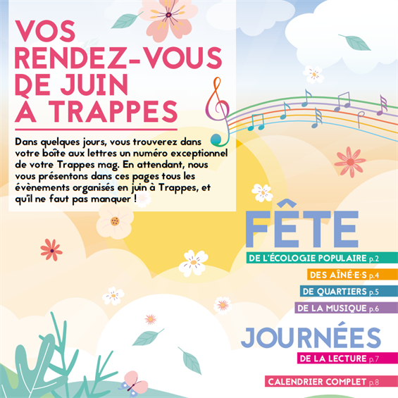 Vos rendez-vous de juin à Trappes