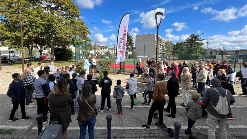 Nouvelle aire de jeux connectés : retour en images de l'inauguration 