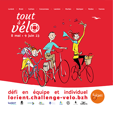 Du 8 mai au 9 juin 2023, le challenge Tout à Vélo revient à Lorient Agglomération !