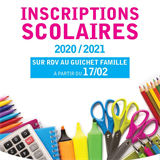 INSCRIPTIONS SCOLAIRES ANNEE 2020/2021 INSCRIPTIONS SCOLAIRES ANNEE 2020/2021